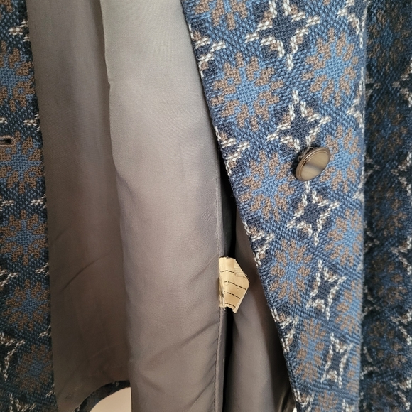 Vintage Welsh Wool Tapestry Cape Dillad Corwgl Coracle Clothes - Picture 13 of 16